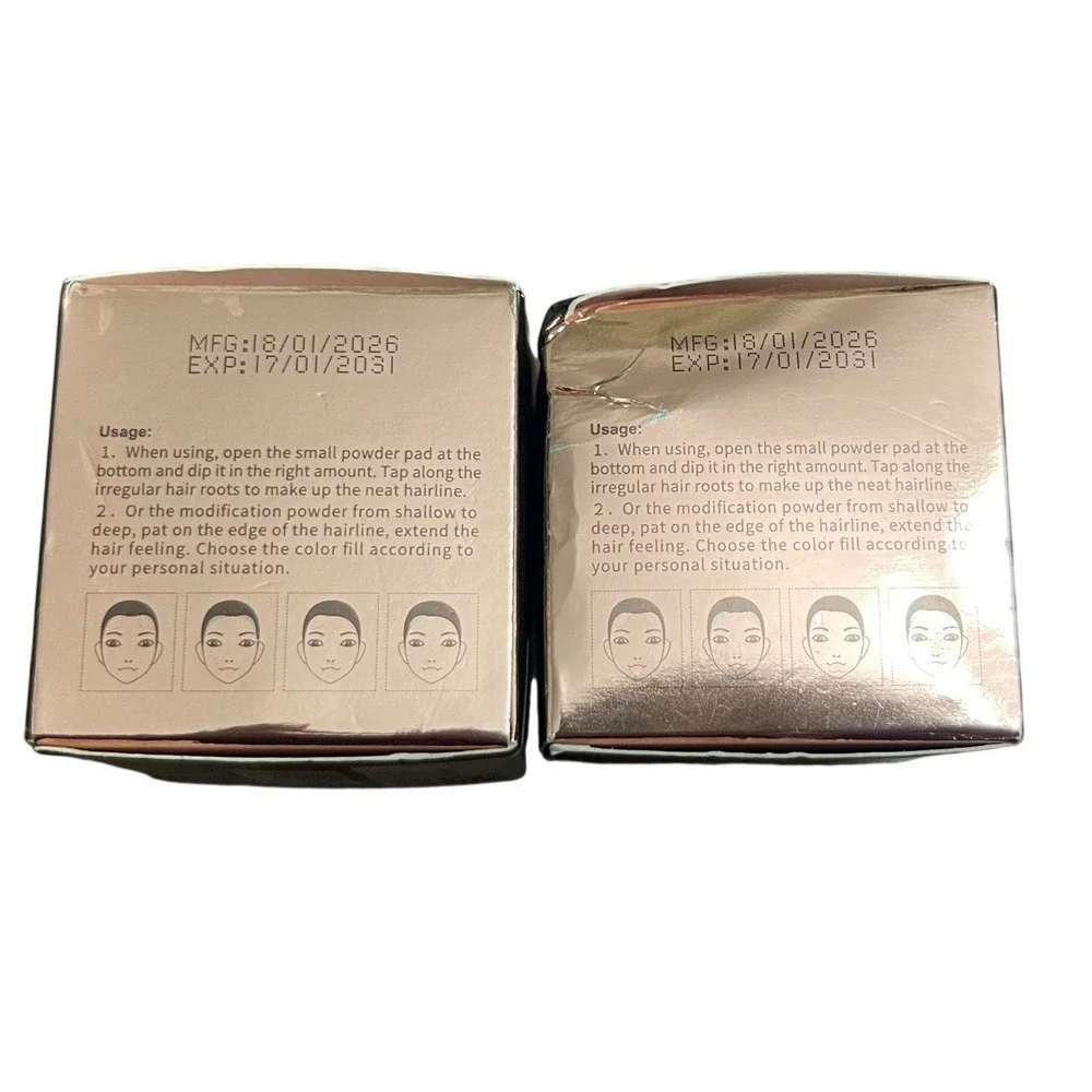Maycheer 2pk Hairline Shadow Powder 05 Hey Black Root Touch Up NO.3089 4g NEW
